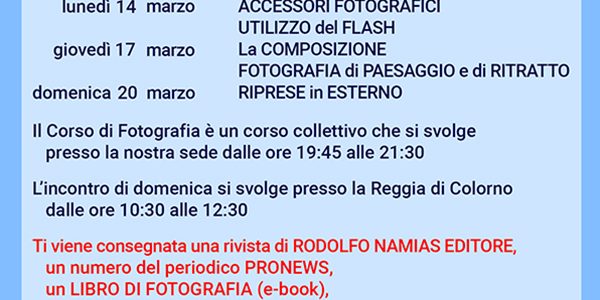 Z-Corso di Fotografia – Marzo 2022 – FEN
